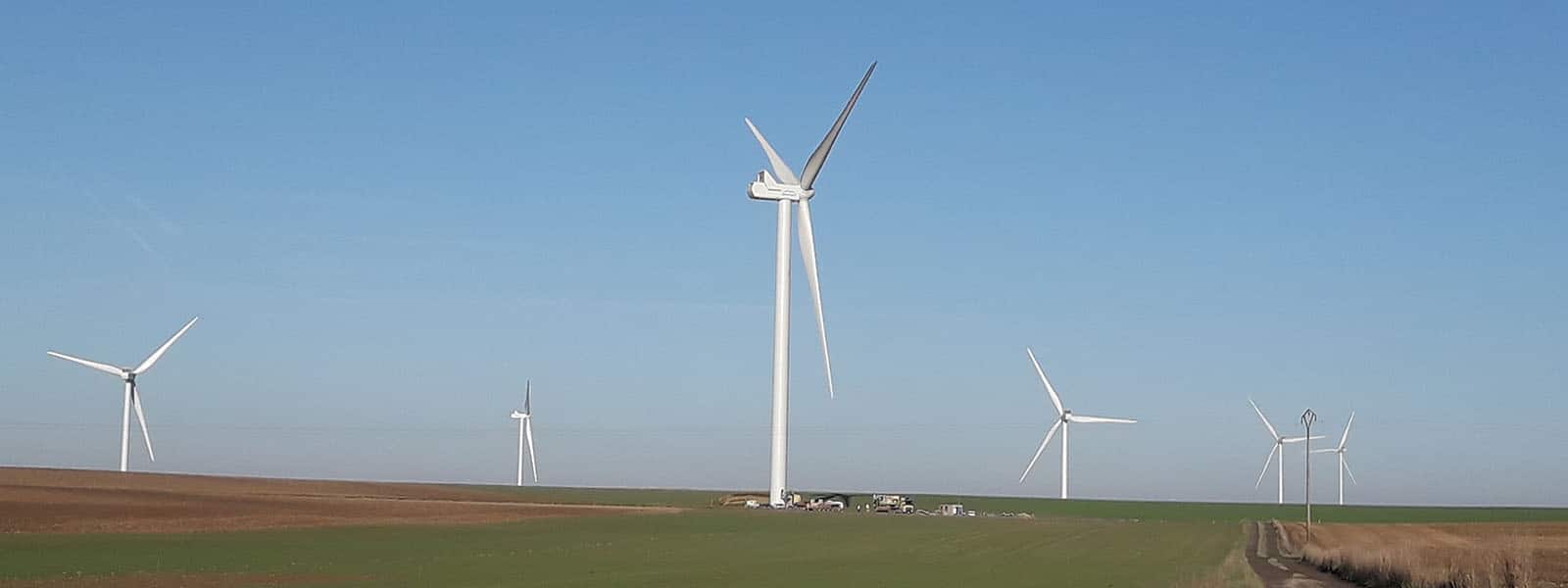 Nouvelles du vent dans l'Aisne : construction du parc éolien de Mont d'Origny