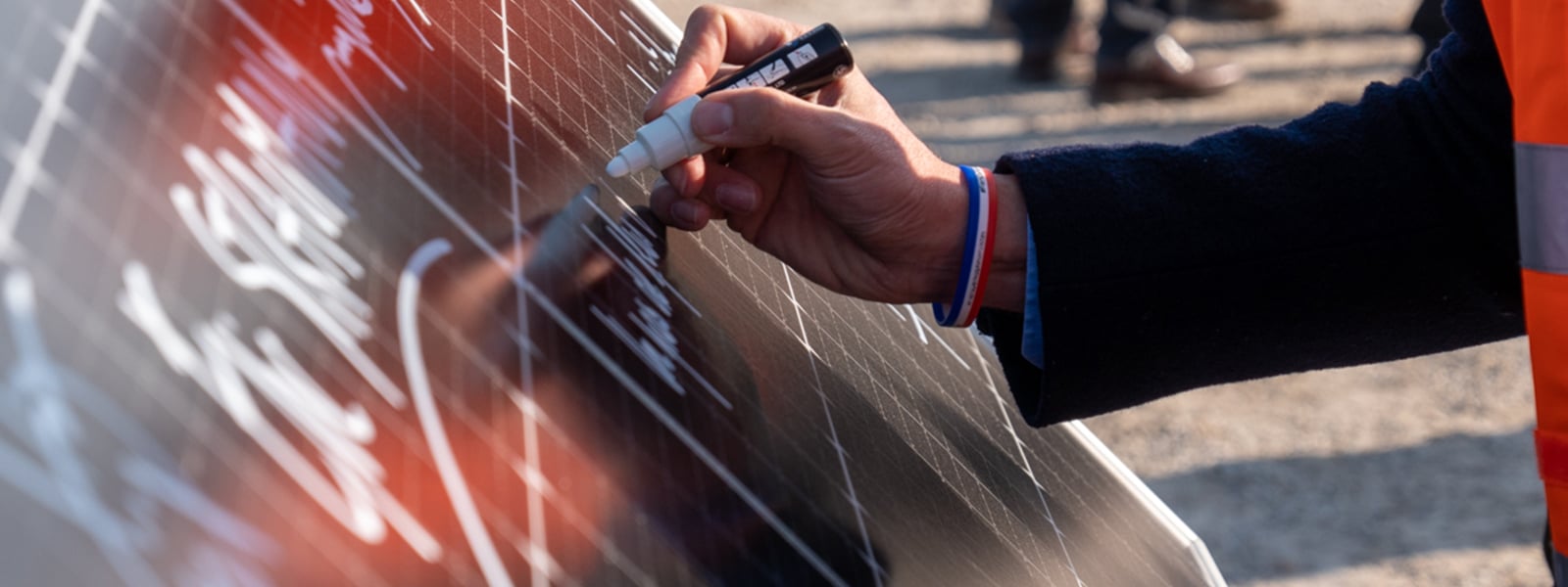 Arrivée des premiers modules sur le parc photovoltaïque de Volgelsheim (68)