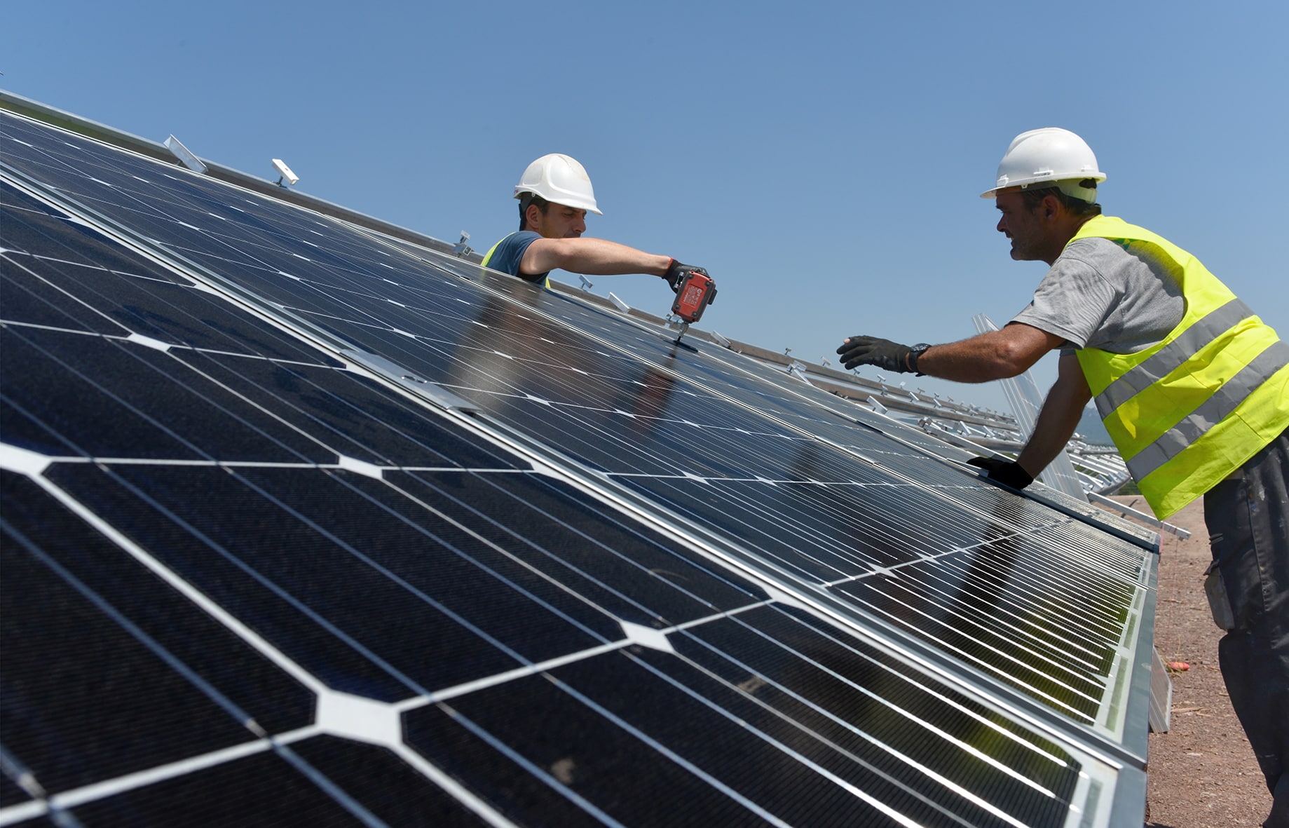 Fonctionnement d'une centrale solaire