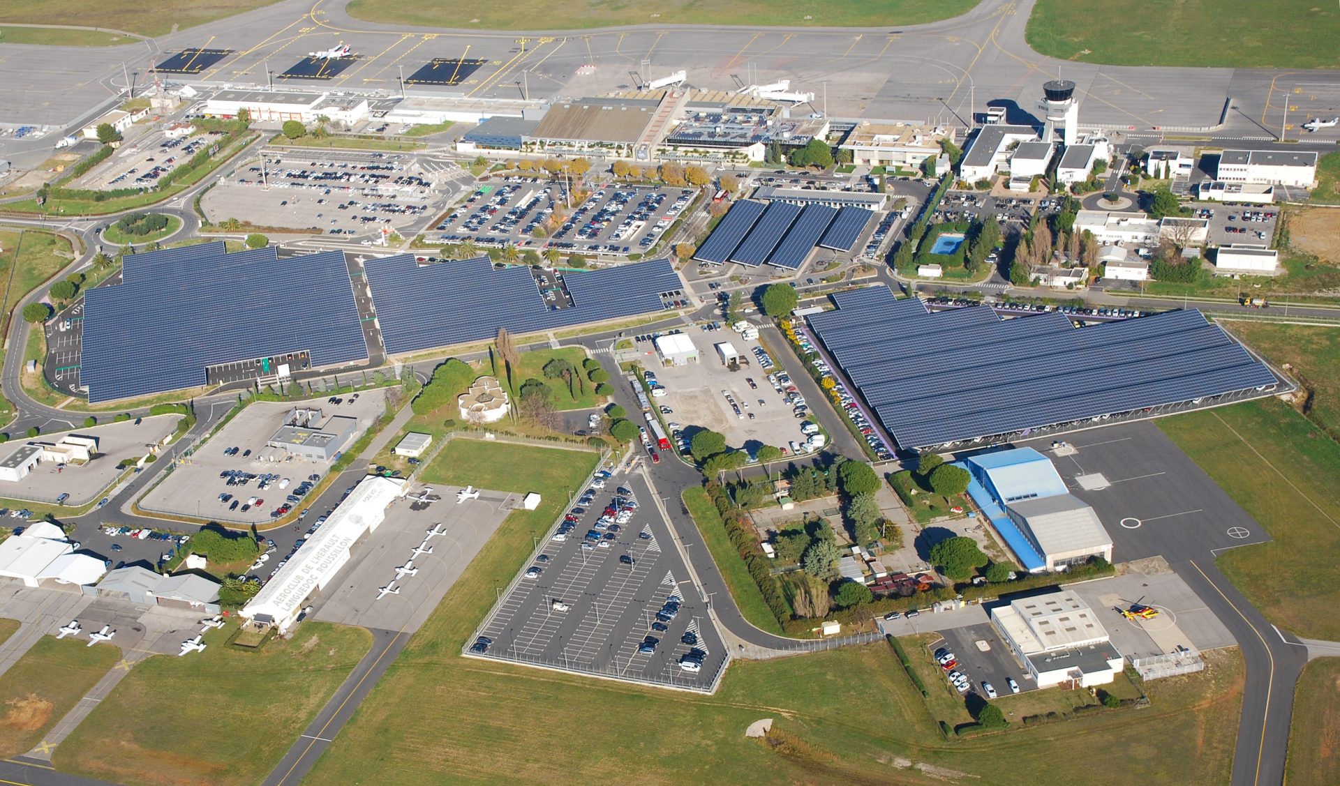 La centrale photovoltaïque de l’aéroport de Montpellier