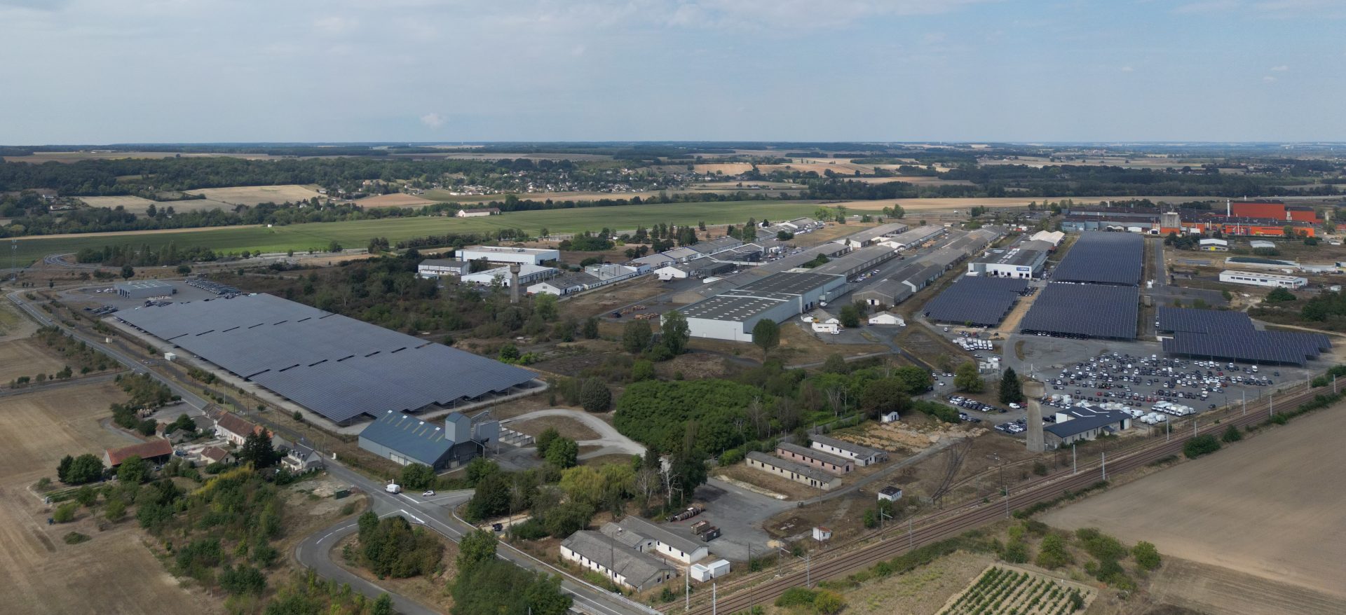 Inauguration des centrales solaires photovoltaïques en ombrières de DVTA 1 & 2 à Ingrandes-sur-Vienne