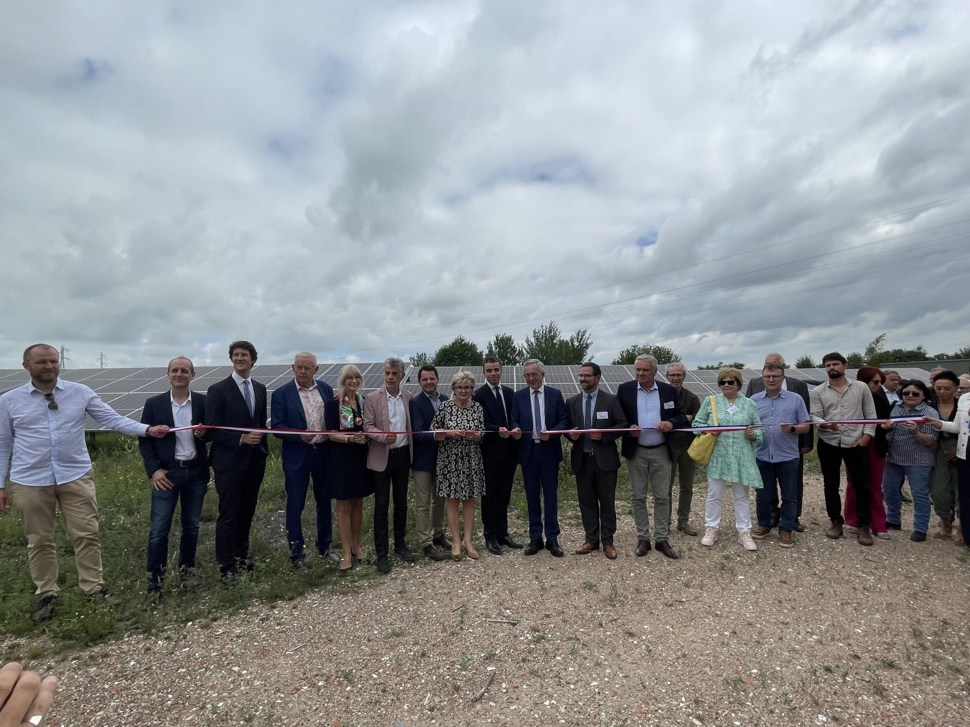 Inauguration du parc solaire photovoltaïque de Lucy à Montceau-les-Mines (71)
