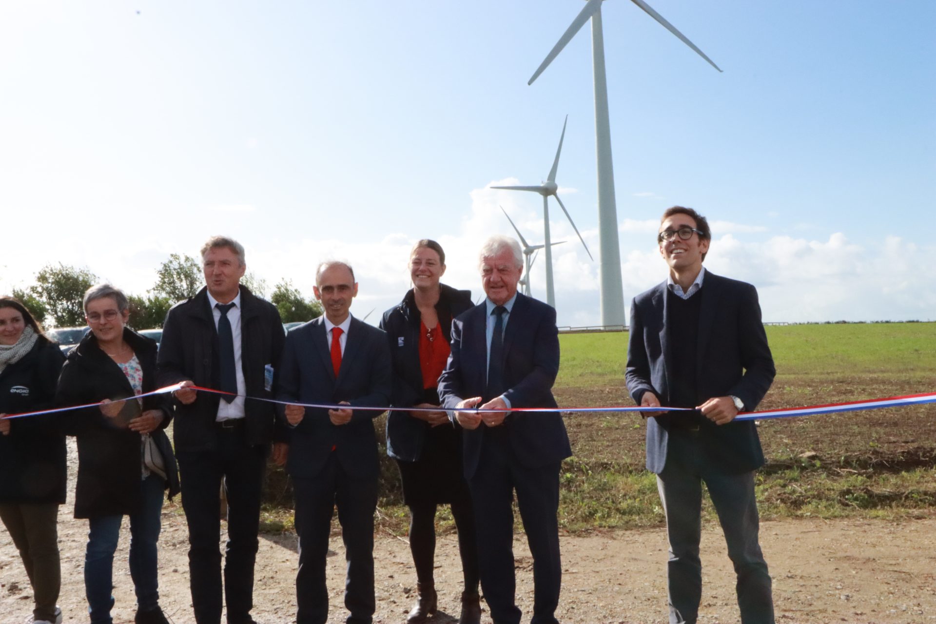 Inauguration du parc éolien de Plouarzel dans le Finistère (29)
