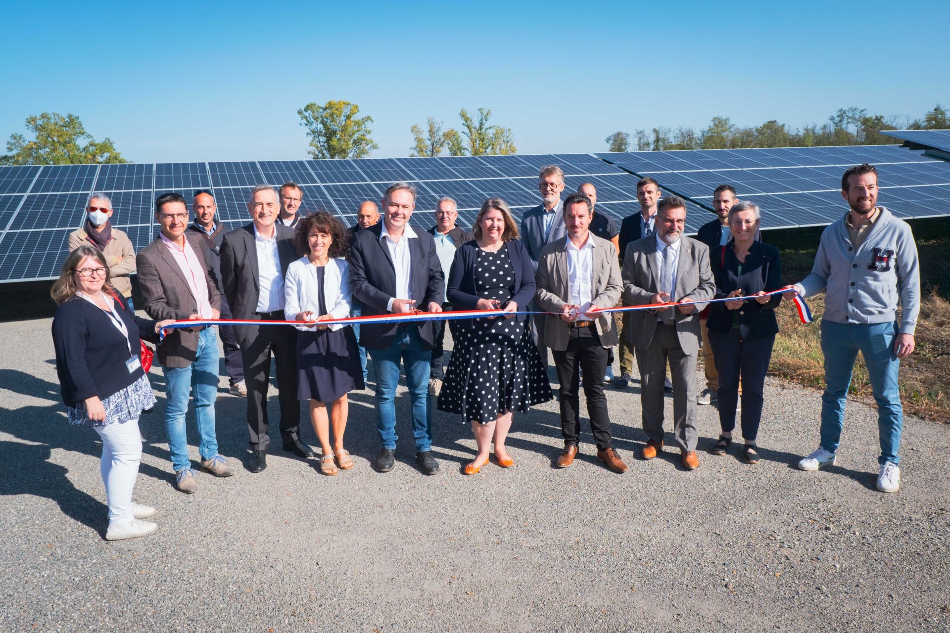 Inauguration du parc solaire photovoltaïque de Munchhouse dans le Haut-Rhin (68)
