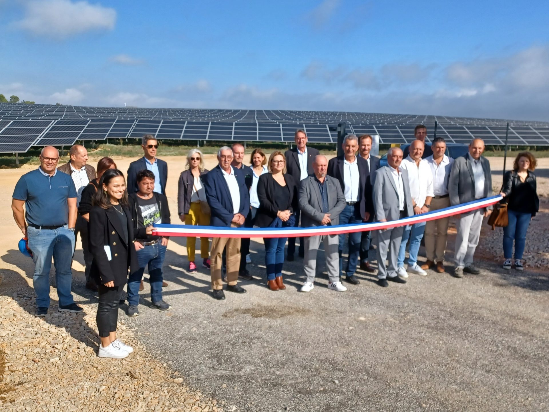 Inauguration du parc solaire d’Esparron de Pallières dans le Var (83)
