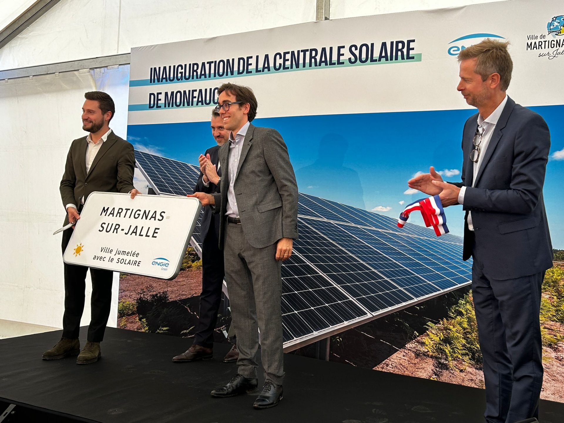 Inauguration centrale solaire Monfaucon à Martignas-sur-Jalle
