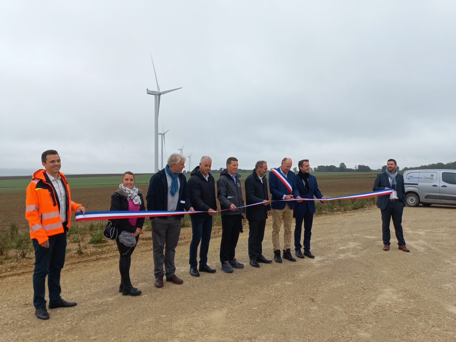 Inauguration du parc éolien de Saulnois (Moselle)
