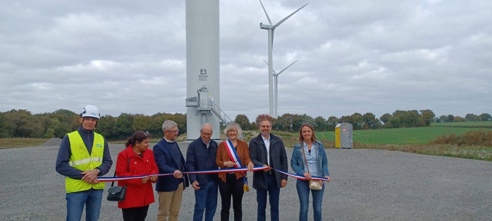 Inauguration du parc éolien d’Armaillé (Maine-et-Loire)
